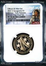Load image into Gallery viewer, 2021 US Mint Proof 7-Coin-SET Dime Half Penny Nickel Quarter Dollar NGC PF70 ER