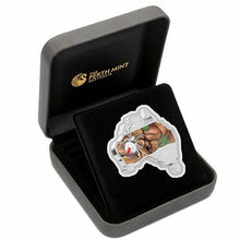 Load image into Gallery viewer, Australia MAP SHAPED COIN SERIES 2015 Redback Spider 1 OZ SILVER proof COIN