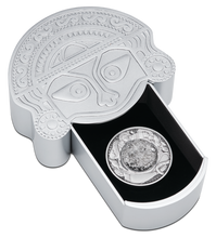 Load image into Gallery viewer, 2021 Tears of the Moon 2oz Silver Antiqued dome w/ white mineral oil in Coin