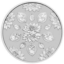 Load image into Gallery viewer, 2021 Tuvalu Diwali Festival 1oz .9999 Silver MEDALLION Gilt Gilded by 24k gold