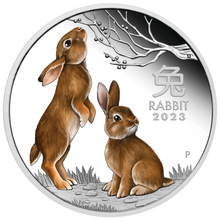Load image into Gallery viewer, 2023 LUNAR SERIES III YEAR OF THE Rabbit 1oz SILVER TRIO $1 3-coin Set 3oz-total