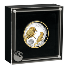 Load image into Gallery viewer, *2000 Mintage* 2023 Gilt High Relief Kookaburra 2oz $2 Silver Proof Coin