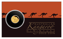 Load image into Gallery viewer, 2021 Australia Mini Roo $2 0.5 Gram .9999 Pure Gold Proof coin in card Kangaroo