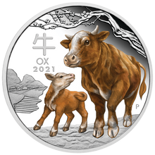 Load image into Gallery viewer, 2021 LUNAR SERIES III YEAR OF THE OX 1oz SILVER TRIO $1 3-coin Set 3oz-total