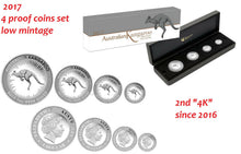 Load image into Gallery viewer, Australian Red Kangaroo 2017 Silver Proof Four-Coin Set in Presentation Case