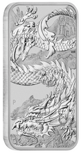Load image into Gallery viewer, 2023 Australia DRAGON RECTANGULAR 1oz .9999 $1 Silver Bullion Coin