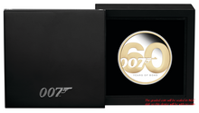 Load image into Gallery viewer, 2022 60 Years of James Bond 007 SILVER PROOF $2 2oz Gilt Gilded COIN NGC PF70 ER