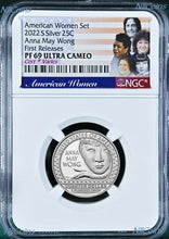 Load image into Gallery viewer, 2022 S Silver NGC American Women Anna May Wong QUARTER Proof coin PF 69 FR