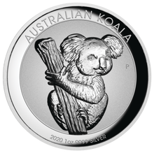 Load image into Gallery viewer, 2020 First INCUSED High Relief Koala 1oz Dollar $1 Silver Proof Coin