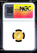 Load image into Gallery viewer, 2024 Australia Bullion GOLD $15 Lunar Year of the Dragon NGC MS70 1/10oz Coin FR