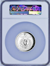 Load image into Gallery viewer, 2020 Pink Gold GILT HIGH RELIEF 5oz Silver Kookaburra 30 Ann $8 Coin NGC PF70 FR