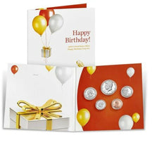 Load image into Gallery viewer, 2019 S US Mint Happy Birthday Proof 5 Coin Set (19RE) with Gift Card Folder