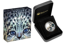 Load image into Gallery viewer, 5-coin set 2016 Cubs Tiger Jaguar Snow Leopard White lion Lynx Silver 2.5 oz