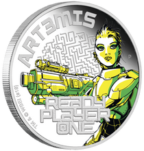 Load image into Gallery viewer, 2018 Ready Player One - Art3mis SILVER PROOF $1 1oz First COIN NGC PF70 FR