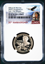 Load image into Gallery viewer, 2020 S Proof Native American NGC PF69 $1 Anti-Discrimination v. SilverSet coin