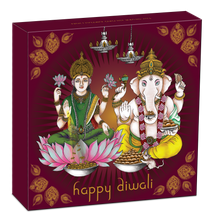 Load image into Gallery viewer, 2021 Tuvalu Diwali Festival 1oz .9999 Silver MEDALLION Gilt Gilded by 24k gold