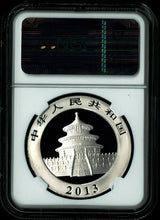 Load image into Gallery viewer, 2013 China Silver Panda 1 oz S10Y Coin Bullion NGC MS 70 Perfect Red Panda Label