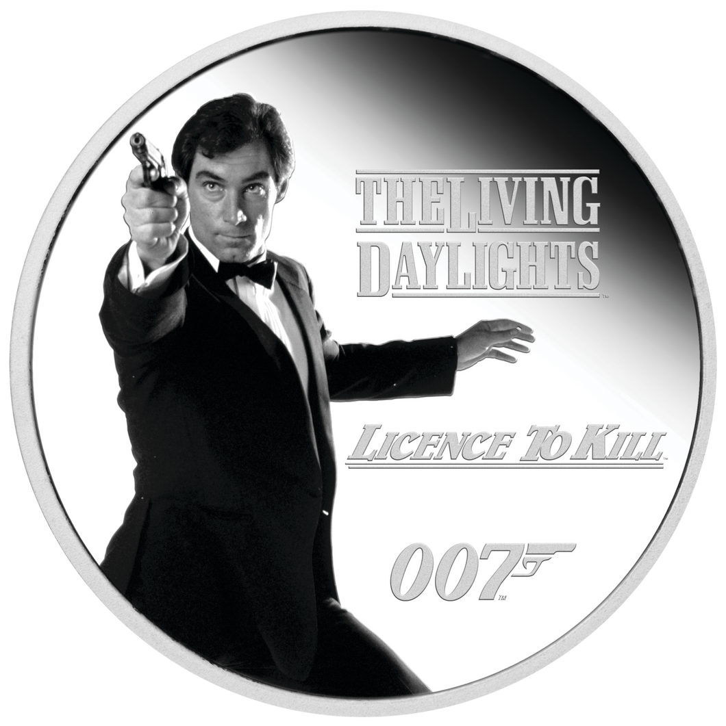 JAMES BOND 007 LEGACY SERIES 3rd ISSUE 2023 1oz SILVER PF $1 COIN Timothy Dalton