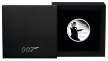 Load image into Gallery viewer, JAMES BOND 007 LEGACY SERIES 3rd ISSUE 2023 1oz SILVER PF $1 COIN Timothy Dalton
