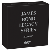 Load image into Gallery viewer, 2024 James Bond Legacy 4th Issue Pierce Brosnan SILVER $1 1oz COIN NGC PF70 ER
