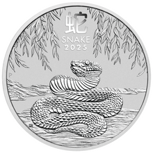 Load image into Gallery viewer, 2025 P Australia Lunar Year of the SNAKE 1oz Silver $1 Coin Series3 In Capsule
