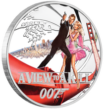 Load image into Gallery viewer, 8-COIN-SET JAMES BOND 007 ROGER MOORE COLLECTION 7x0.5+1=4.5oz SILVER PROOF 2024
