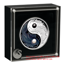 Load image into Gallery viewer, 2024 5oz .9999 Silver YIN YANG KOI PROOF COLORED $5 Coin with PEARLS NGC PF70 ER
