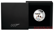 Load image into Gallery viewer, 2024 James Bond 007 Man With The Golden Gun SILVER PROOF $1 1oz COIN NGC PF69
