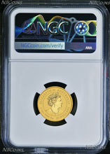 Load image into Gallery viewer, 2022 Australia Bullion 1/4oz GOLD Lunar Year of the Tiger NGC MS69 $25 Coin FR
