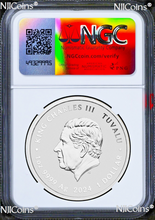 Load image into Gallery viewer, 2024 Teenage Mutant Ninja Turtles 40th Ann 1oz Colored Silver $1 COIN NGC MS70 E
