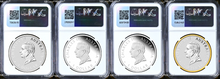 Load image into Gallery viewer, 2024 4-Coin-Set Perth Mint 125 Anniversary 1oz $1 Silver NGC MS/PF70 Grand Suite
