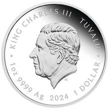 Load image into Gallery viewer, 2024 TEENAGE MUTANT NINJA TURTLES-LEONARDO .9999 1oz $1 Proof Silver Coin

