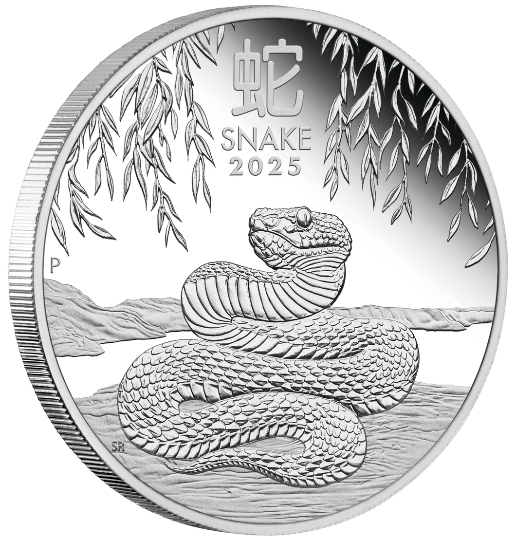 2025 Australia PROOF Lunar Year of the SNAKE 1oz Silver $1 Coin Series3