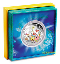 Load image into Gallery viewer, 2024 SPONGEBOB &amp; FRIENDS SQUAREPANTS 1oz .9999 Silver $1 COIN NGC PF70 UC FR
