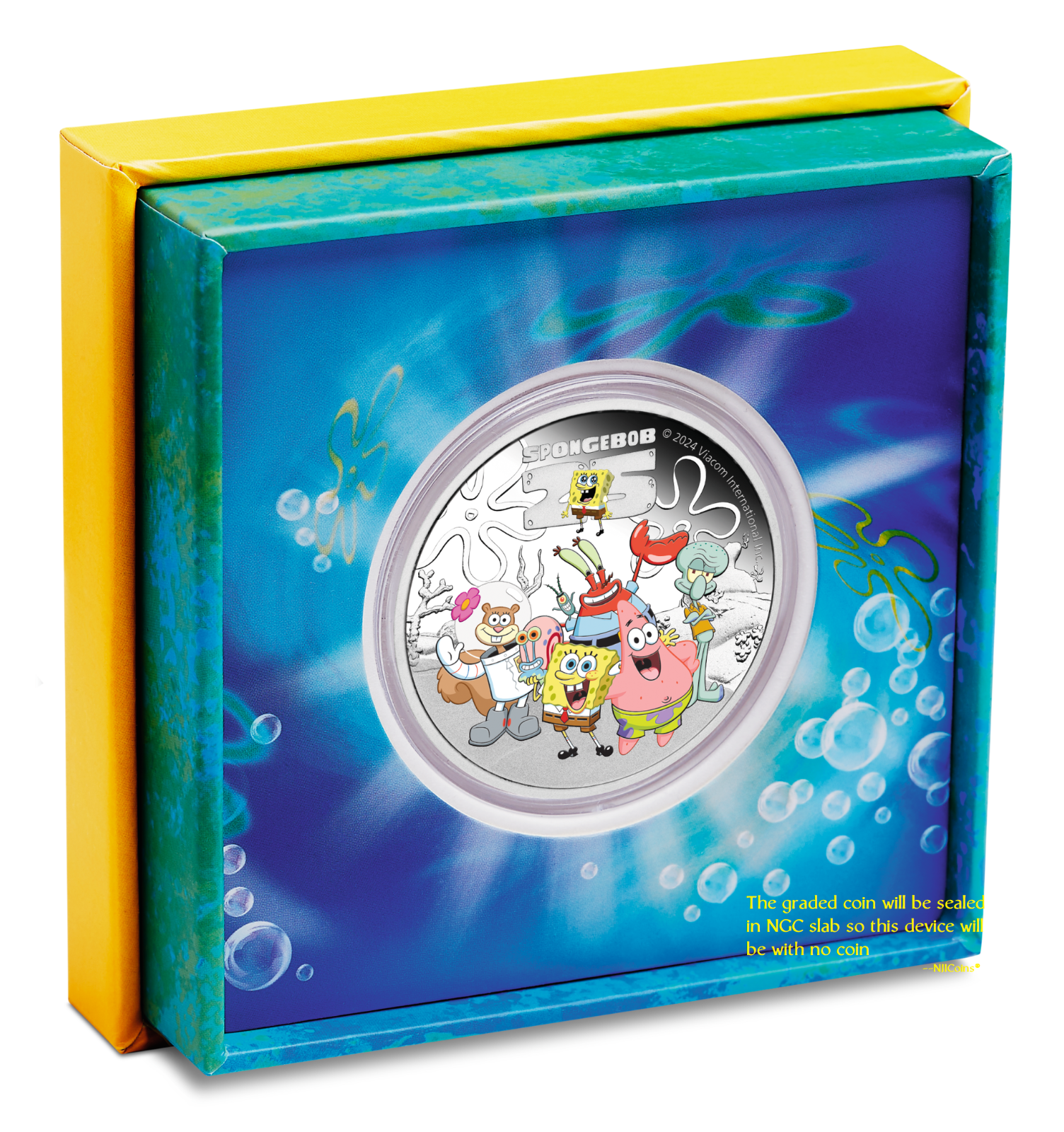 2024 SPONGEBOB & FRIENDS SQUAREPANTS 1oz .9999 Silver $1 COIN NGC