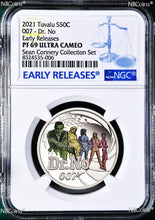 Load image into Gallery viewer, 2021 SEAN CONNERY COLLECTION Dr. NO SILVER 1/2oz 50c NGC PF69 James Bond 007
