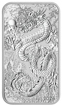 Load image into Gallery viewer, 2024 Australia DRAGON RECTANGULAR 1oz .9999 $1 Silver Bullion Coin
