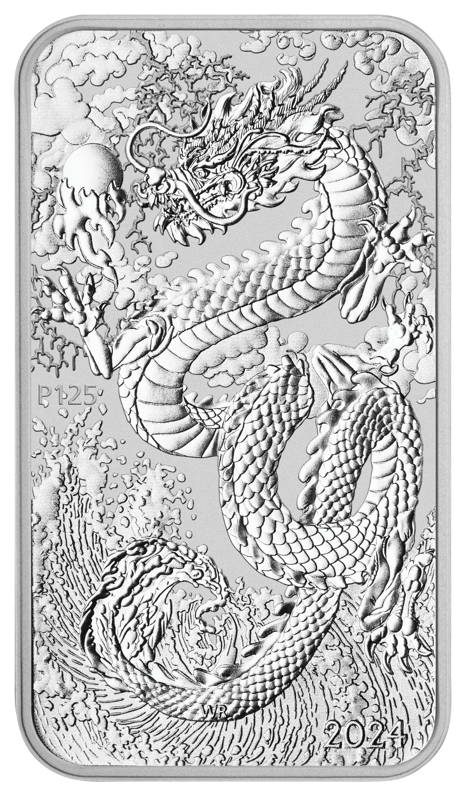 2024 Australia DRAGON RECTANGULAR 1oz .9999 $1 Silver Bullion Coin