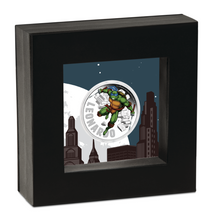 Load image into Gallery viewer, 2024 TEENAGE MUTANT NINJA TURTLES-LEONARDO .9999 1oz $1 Proof Silver Coin
