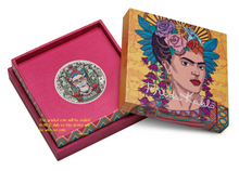 Load image into Gallery viewer, 2024 FRIDA KAHLO 2oz Silver Antiqued Colored $2 Coin NGC MS70 ER
