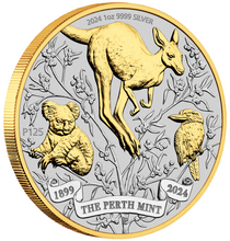 Load image into Gallery viewer, THE PERTH MINT’S 125TH ANNIVERSARY 2024 1oz SILVER TYPESET 4-Coin-Set
