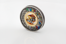 Load image into Gallery viewer, Rubik's Cube 2024 50th Anniversary 2oz .9999 Silver Antiqued Colored $2 Coin
