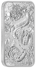 Load image into Gallery viewer, 2024 Australia DRAGON RECTANGULAR 1oz .9999 $1 Silver Bullion Coin
