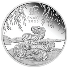 Load image into Gallery viewer, 2025 Australia PROOF Lunar Year of the SNAKE 1oz Silver $1 Coin Series3
