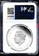 Load image into Gallery viewer, 2024 James Bond DANIEL CRAIG SILVER PROOF $1 1oz COIN NGC PF70 Aston Martin DB5
