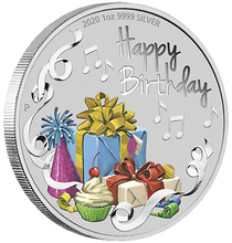 Load image into Gallery viewer, 2020 P AUSTRALIA Happy Birthday 1oz SILVER PROOF COIN NGC MS70 FR
