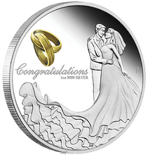 Load image into Gallery viewer, 2019 P AUSTRALIA Wedding 1oz SILVER PROOF COIN NGC PF70 UC FR
