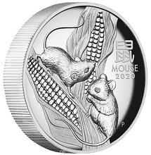 Load image into Gallery viewer, 2020 Australia Lunar Year Of The Mouse High Relief 1oz Silver Coin NGC PF70
