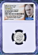 Load image into Gallery viewer, 2023 S US Mint .999 Silver Proof 10C Roosevelt Dime NGC PF70 UC FR &quot;Fear Itself&quot;
