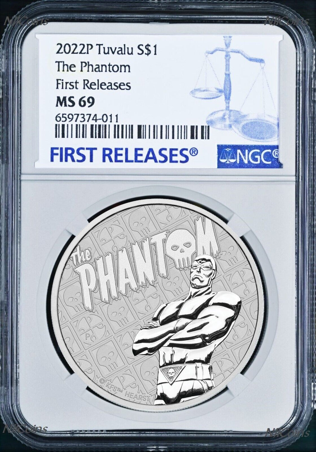 2022 THE PHANTOM 1oz .9999 Silver $1 Bullion COIN NGC MS69 FR